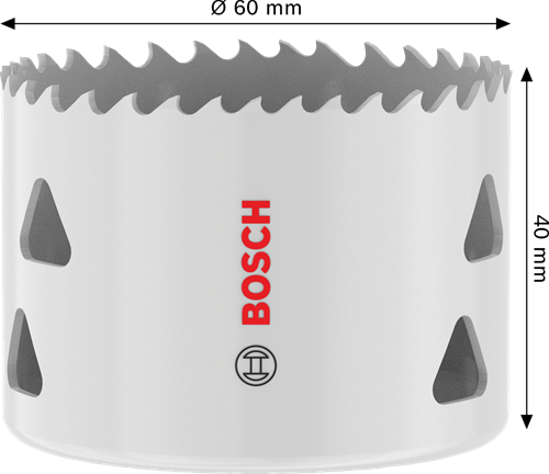 Afbeelding laden in galerijviewer, Bosch accessoires gatzaag met schroefdraad voor meerdere materialen | 60 x 40 mm - 2608594587