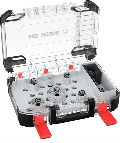 Afbeelding laden in galerijviewer, Bosch accessoires pro sheet metal pc plus gatzaagset | 8-delig - 2608594473