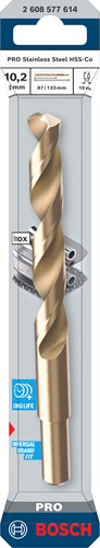 Afbeelding laden in galerijviewer, Bosch accessoires pro stainless steel metaalboor hss-co | din 338 | 10,2 x 87 x 133 mm - 2608577614