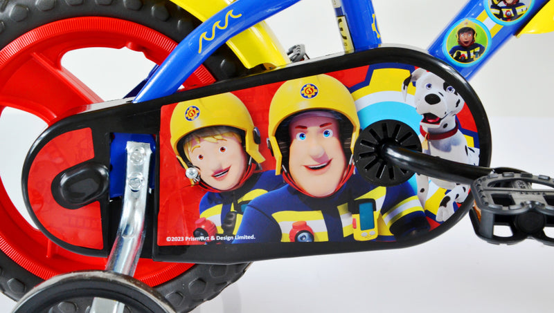 Afbeelding laden in galerijviewer, Dino brandweerman sam 12 inch 21 cm jongens doortrapper blauw