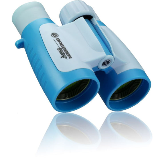 Afbeelding laden in galerijviewer, Bresser Verrekijker junior 10,5 cm rubber blauw
