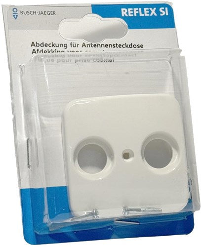 Afbeelding laden in galerijviewer, Busch jaeger wit afdekplaat voor coax - 4695570