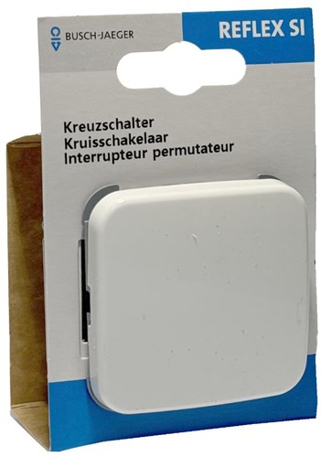 Afbeelding laden in galerijviewer, Busch jaeger wit kruisschakelaar + wip - 4695524