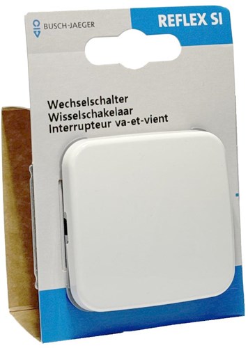 Afbeelding laden in galerijviewer, Busch jaeger wit wisselschakelaar + wip - 4695520