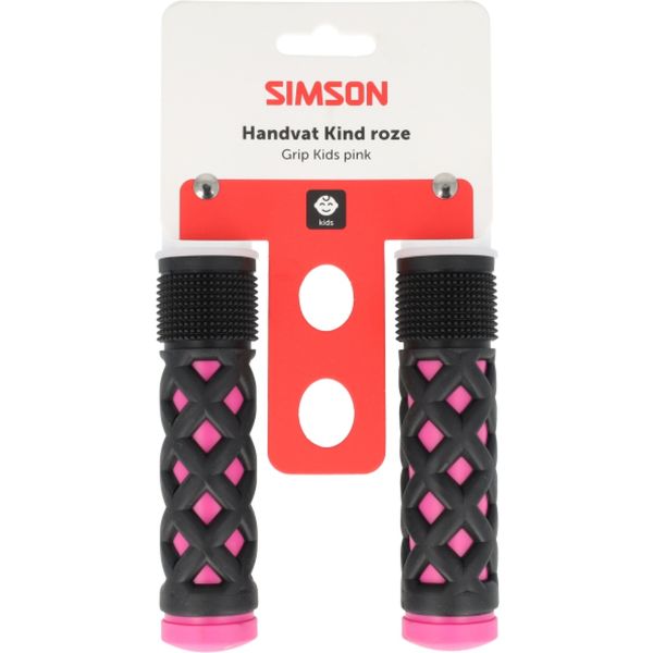 Afbeelding laden in galerijviewer, Simson handvatset kinder roze zwart