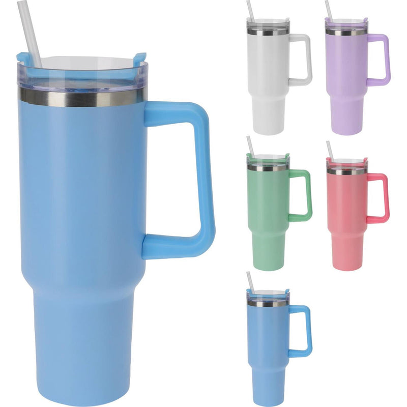 Afbeelding laden in galerijviewer, Excellent houseware isoleerbeker rvs 1200ml 5ass