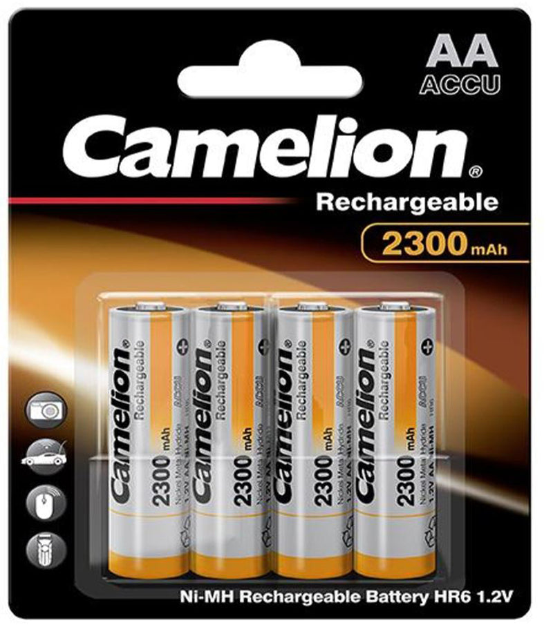 Afbeelding laden in galerijviewer, Camelion rechargeable batteries aa mignon hr6 2300mah (4 pieces)