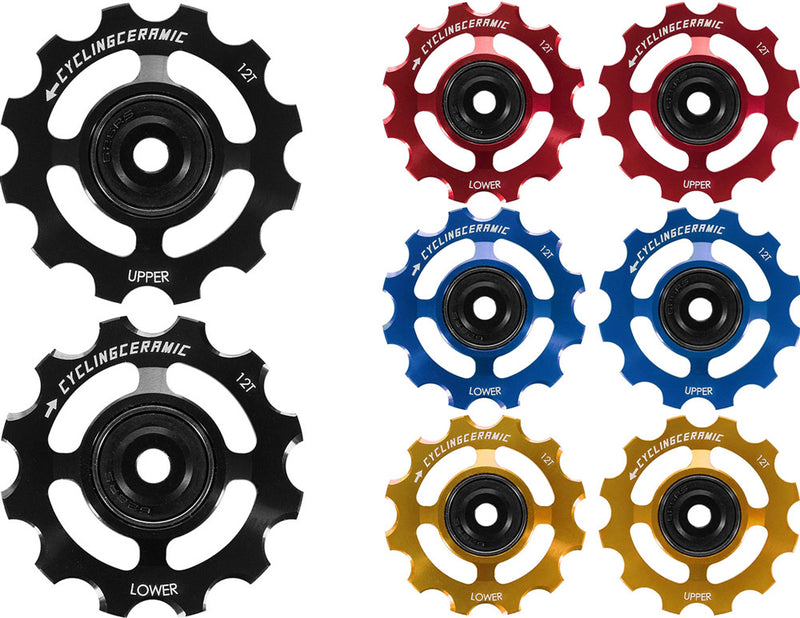Afbeelding laden in galerijviewer, Cyclingceramic 12t derailleur pulleys for sram axs campagnolo