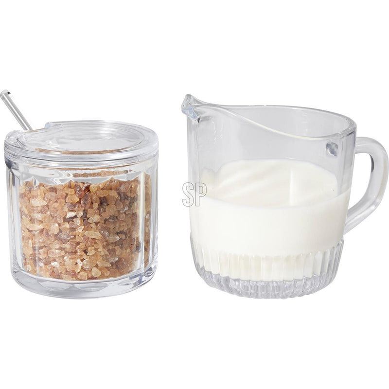 Afbeelding laden in galerijviewer, Excellent houseware suiker en melkset glas 3-delig