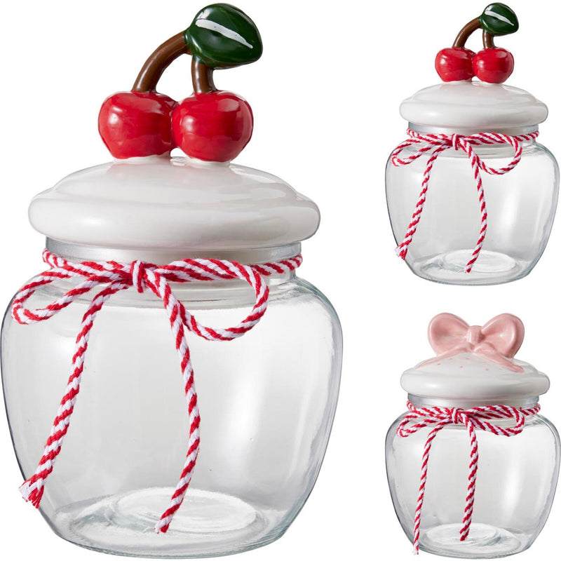 Afbeelding laden in galerijviewer, Home styling voorraadpot glas 1,2l 2 assorti