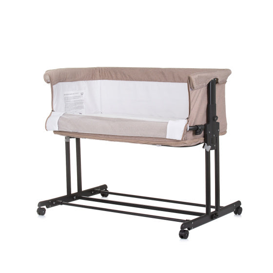 Afbeelding laden in galerijviewer, Chipolino zen co-sleeper box met klamboe macadamia beige