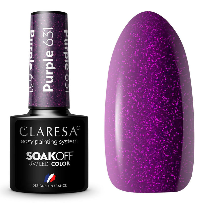 Afbeelding laden in galerijviewer, Claresa uv led gellak 5ml purple 631 full berries