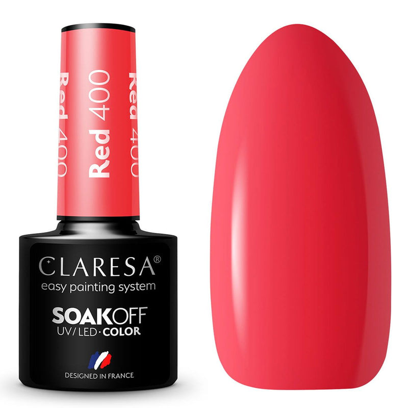 Afbeelding laden in galerijviewer, Claresa uv led gellak 5ml red 400 rainbow explosion