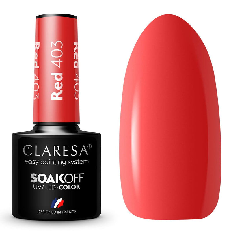Afbeelding laden in galerijviewer, Claresa uv led gellak 5ml red 403 sunny garden