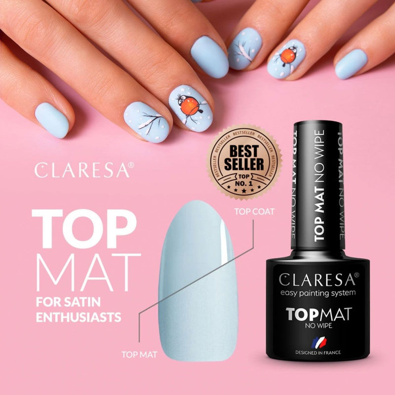 Afbeelding laden in galerijviewer, Claresa top coat mat no wipe 5ml