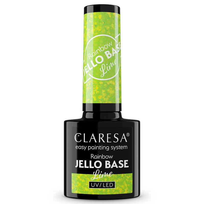 Afbeelding laden in galerijviewer, Claresa rainbow jello base coat lime 5ml