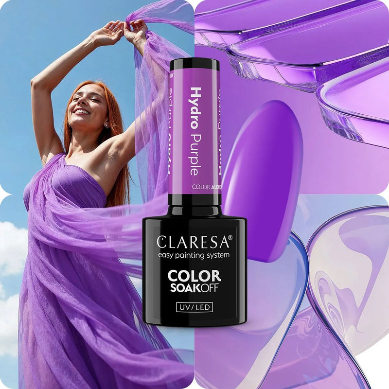 Afbeelding laden in galerijviewer, Claresa uv led gellak 5ml color alchemy - hydro purple