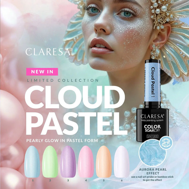 Afbeelding laden in galerijviewer, Claresa uv led gellak 5ml cloud pastel 6