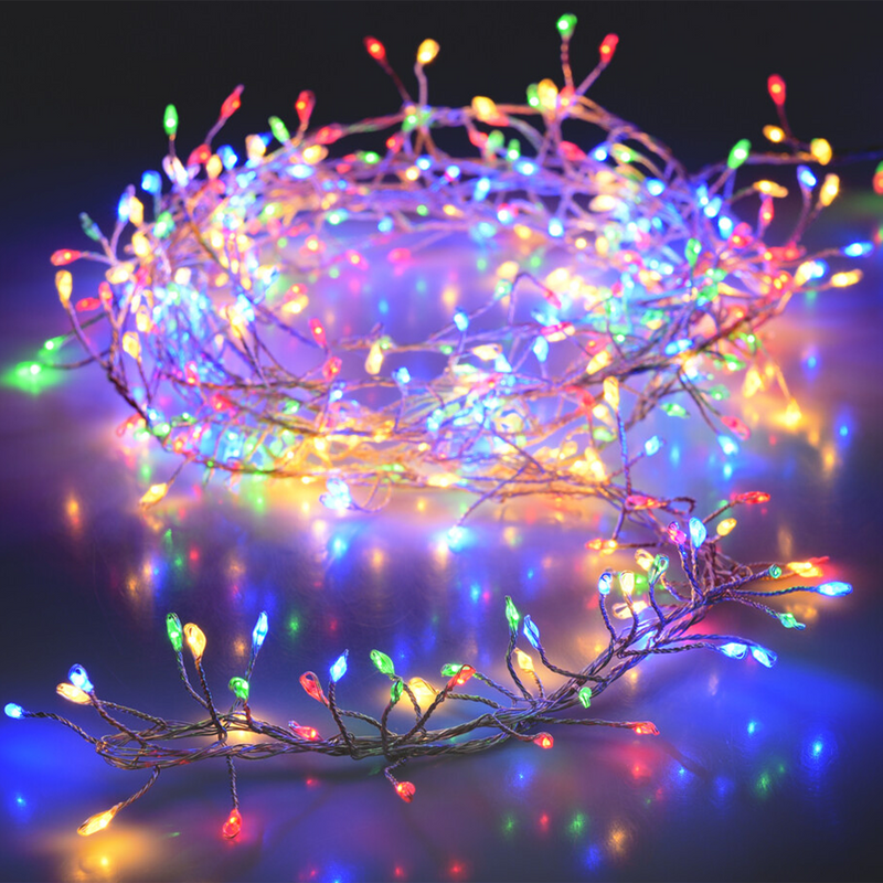 Afbeelding laden in galerijviewer, Clusterdraad led multicolor 480 leds 480cm