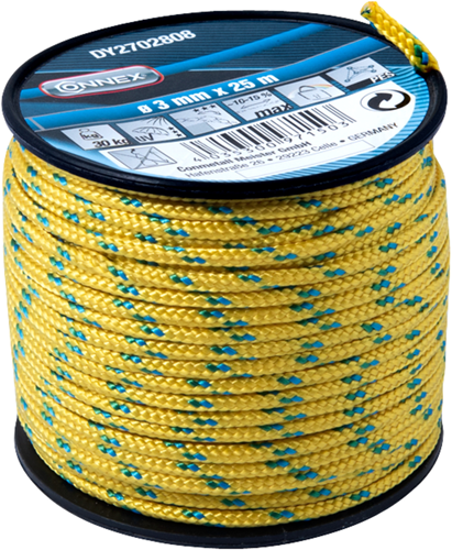 Afbeelding laden in galerijviewer, Connex pes touw geel 3mmx25m - dy2702808
