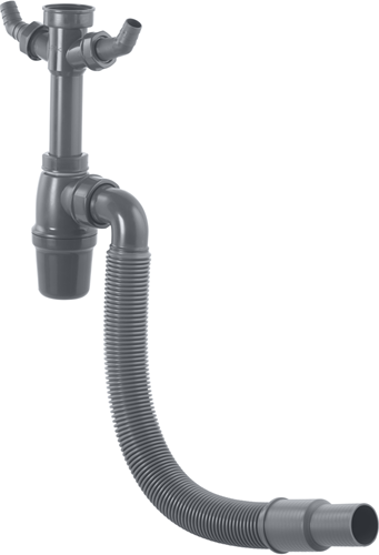 Afbeelding laden in galerijviewer, Cornat flessifon pvc keuken 1 1 2 flex - t353306r