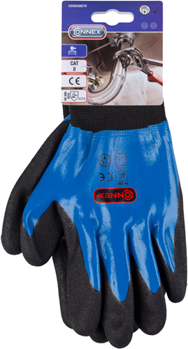 Afbeelding laden in galerijviewer, Connex handschoen nitril blauw gr09 - cox938679
