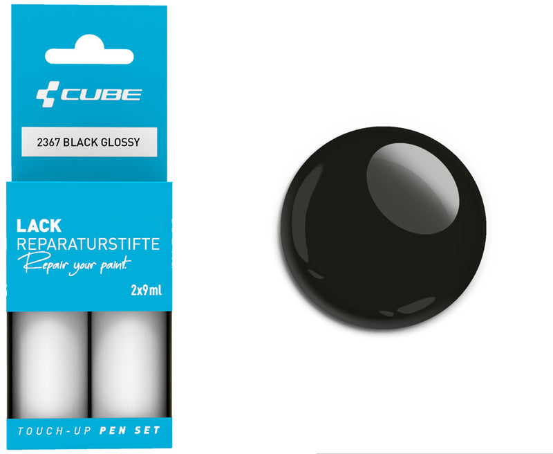 Afbeelding laden in galerijviewer, Cube touch-up pen set black glossy