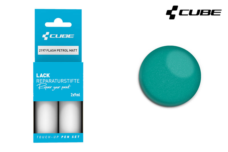 Afbeelding laden in galerijviewer, Cube touch-up pen set flash petrol matt