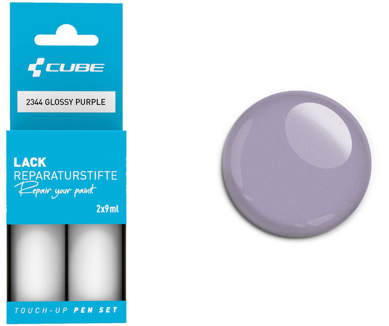 Afbeelding laden in galerijviewer, Cube touch-up pen set purple glossy