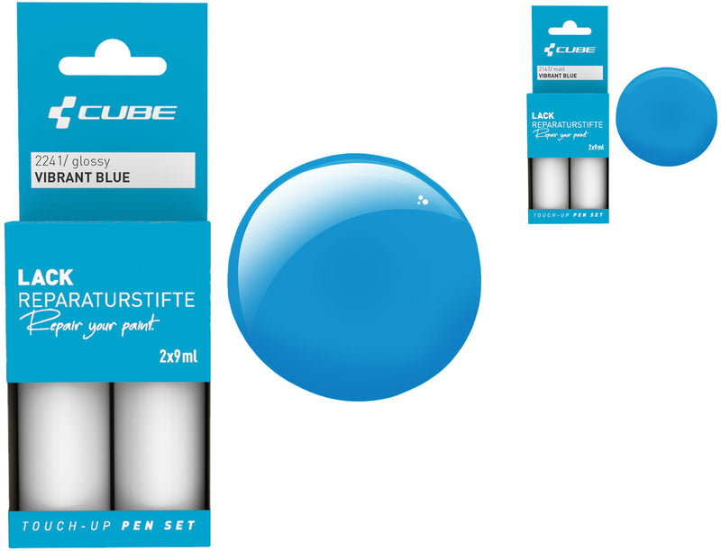 Afbeelding laden in galerijviewer, Cube touch-up pen set vibrant blue