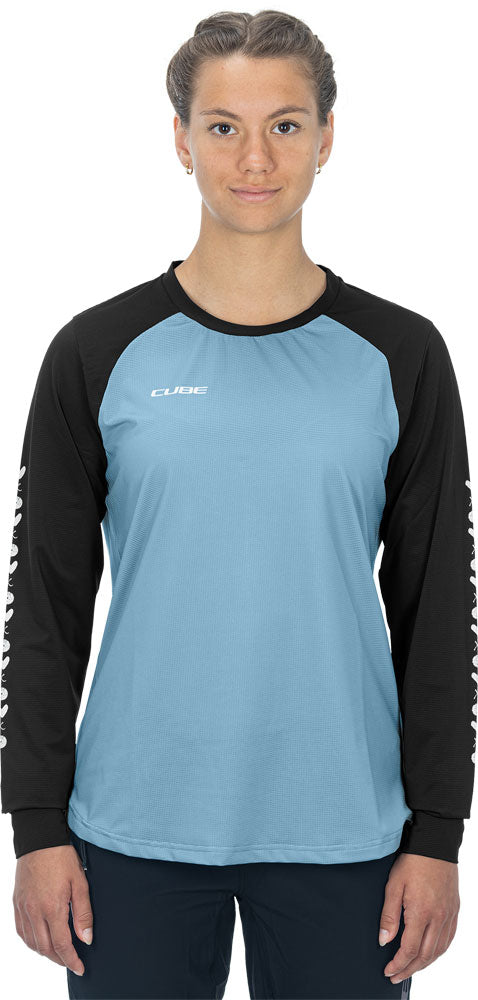 Afbeelding laden in galerijviewer, Cube atx - women's long sleeve jersey