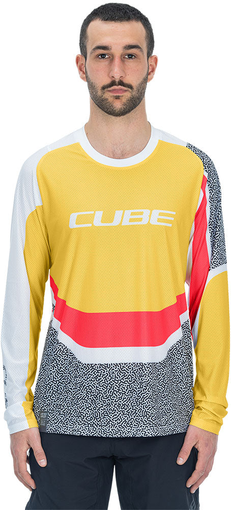 Afbeelding laden in galerijviewer, Cube vertex round neck - mtb long sleeve jersey