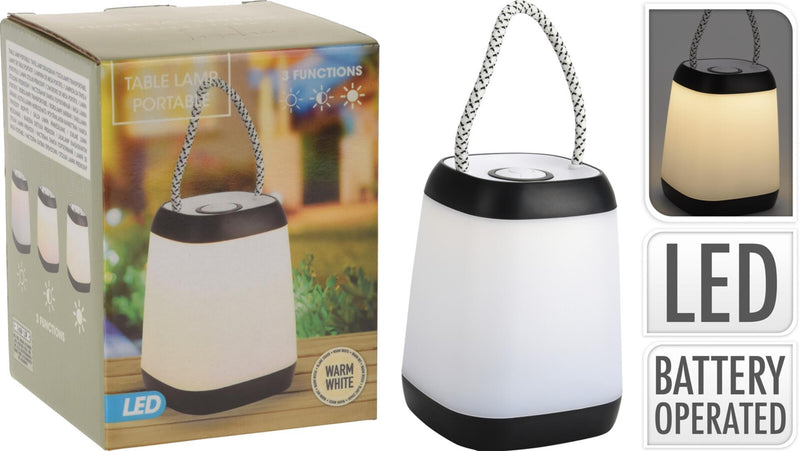 Afbeelding laden in galerijviewer, Home styling tafellamp draagbaar led zwart 9x12cm