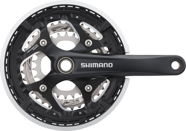 Afbeelding laden in galerijviewer, Shimano fc-t551 crankset w chain guard