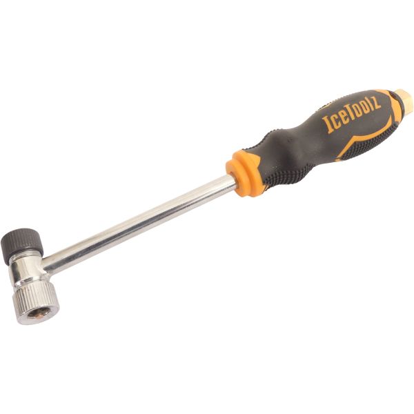 Afbeelding laden in galerijviewer, Buzaglo icetoolz compressorhandvat 240a911 alu rubber oranje zwart