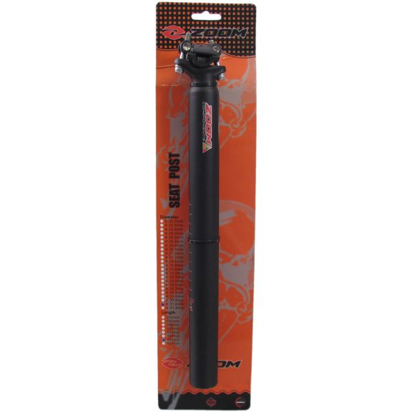 Afbeelding laden in galerijviewer, Zadelpen ATB ø31,6mm 350mm aluminium - zwart