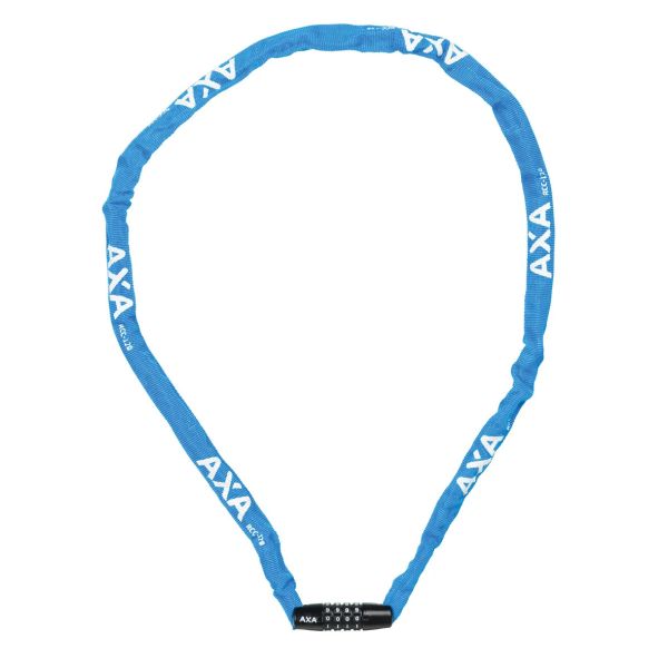 Afbeelding laden in galerijviewer, Axa slotketting rigid 120cm codeslot blauw (kaart)