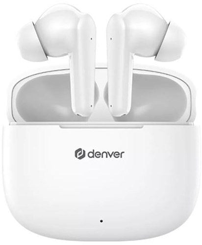 Afbeelding laden in galerijviewer, Enzo denver bluetooth draadloze earbuds compact + oplaadcase wit - 7120860
