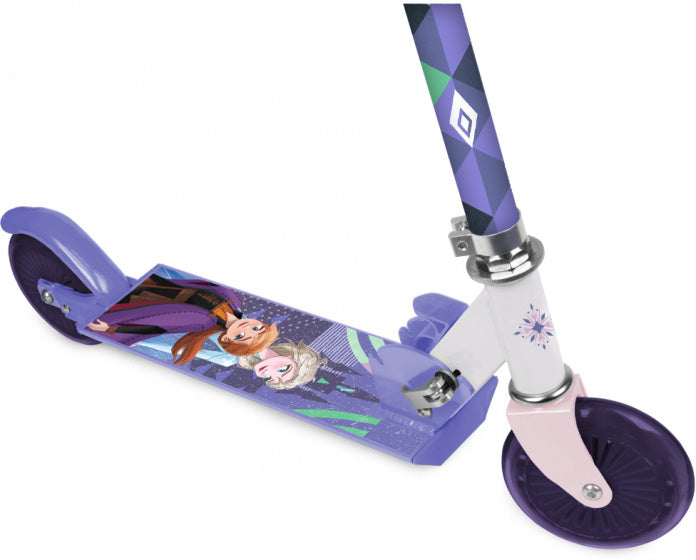 Afbeelding laden in galerijviewer, Disney Frozen 2 2-wiel kinderstep meisjes aluminium paars