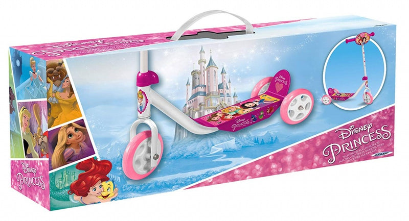Afbeelding laden in galerijviewer, Princess 3-wiel kinderstep meisjes vrijloop wit roze