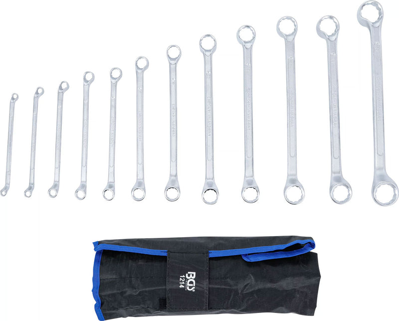 Afbeelding laden in galerijviewer, Bgs technic double ring wrench set cranked sw 6 x 7 - 30 x 32 mm 12 pcs.