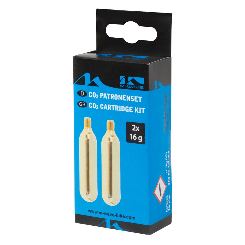 Afbeelding laden in galerijviewer, Messingschlager m-wave co2-ammo patronen (2 stuks 16 gr.)