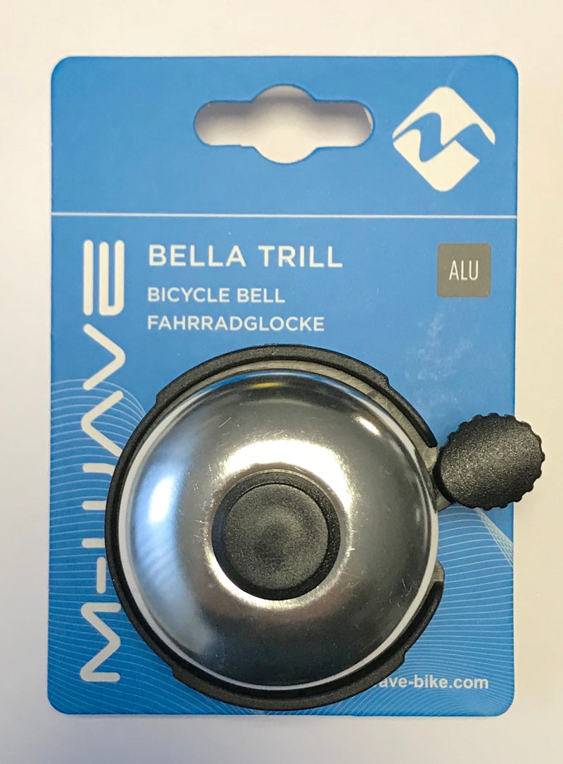 Afbeelding laden in galerijviewer, Messingschlager m-wave fietsbel bella trill alu zilver