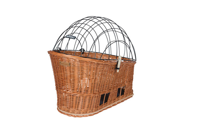 Afbeelding laden in galerijviewer, Basil Pasja - hondenfietsmand MIK - medium - 45 cm - achtermand - natural