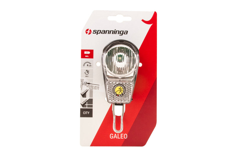 Afbeelding laden in galerijviewer, Spanninga metaal b.v. spanninga galeo xb koplamp br190 incl. 2 x aa batterij