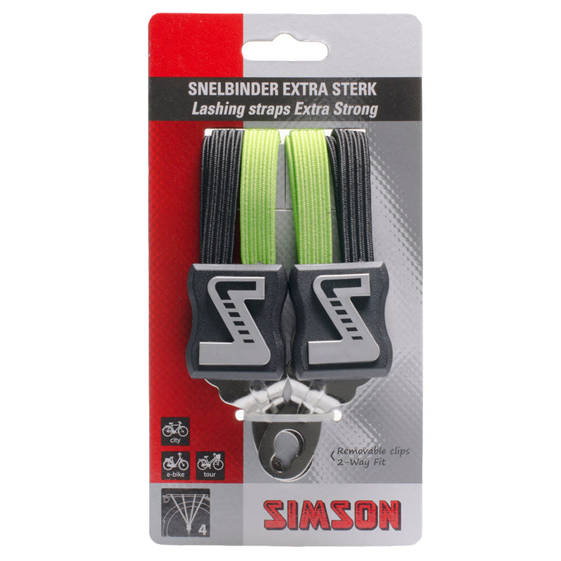 Afbeelding laden in galerijviewer, snelbinder 4-binder 61 cm zwart groen