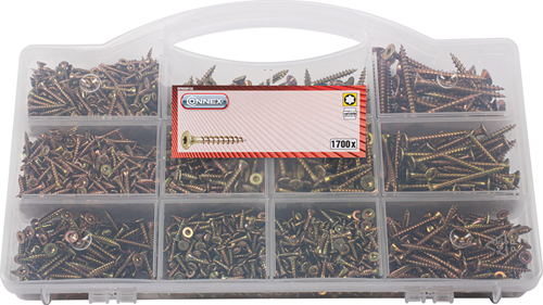 Afbeelding laden in galerijviewer, Connex assortiment uni.schroeven tx 1700st - dp8500132