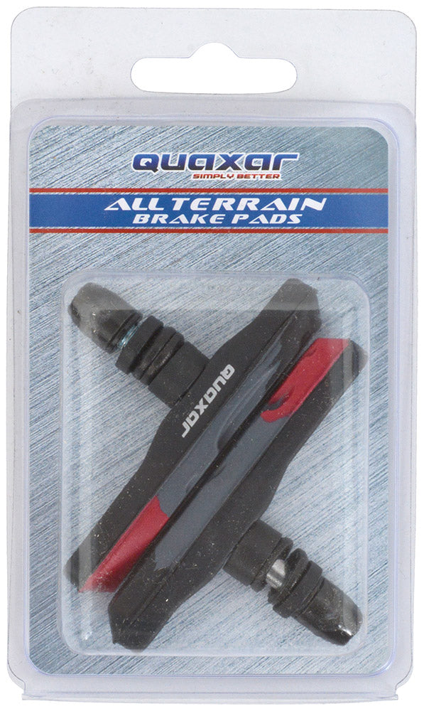 Afbeelding laden in galerijviewer, Quaxar triple v-brake color 72mm brake shoes black