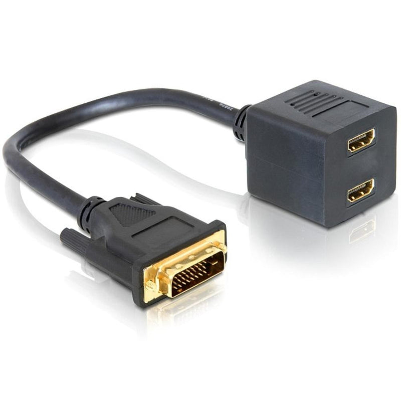 Afbeelding laden in galerijviewer, Delock adapter dvi 25 - 2x hdmi (65069)