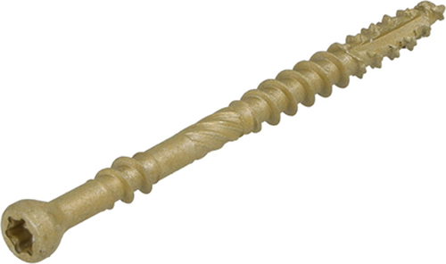 Afbeelding laden in galerijviewer, Dynaplus vlonderschroef xtreme ar-bronze platkop-60° deeldraad +snijpunt torx tx25 5.0x70 35 | 200 stuks - 0283.08.42201